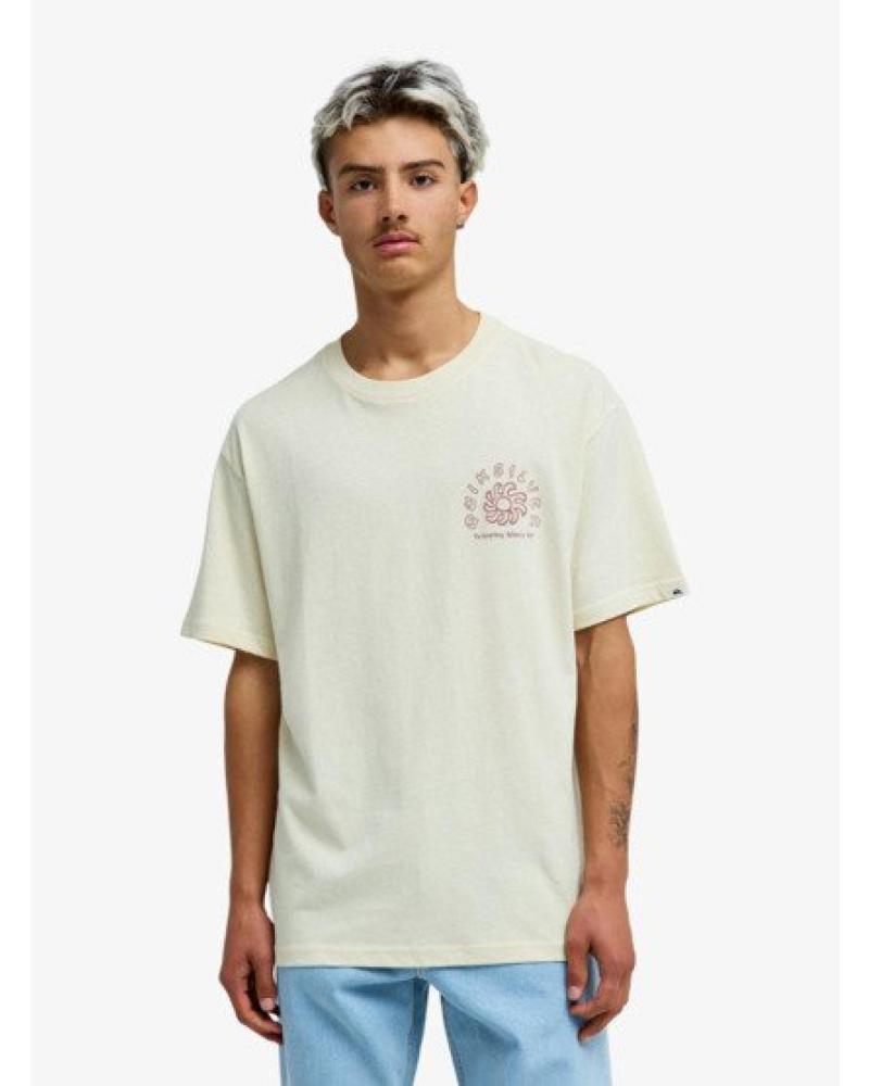 QUICKSILVER CAMISETA EQYZT08303 CON GRÁFICO BEIG CLARO