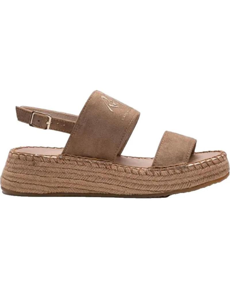 REPLAY SANDALIAS CON PLATAFORMA ESTILO ALPARGATA GWF6T MARRON CLARO