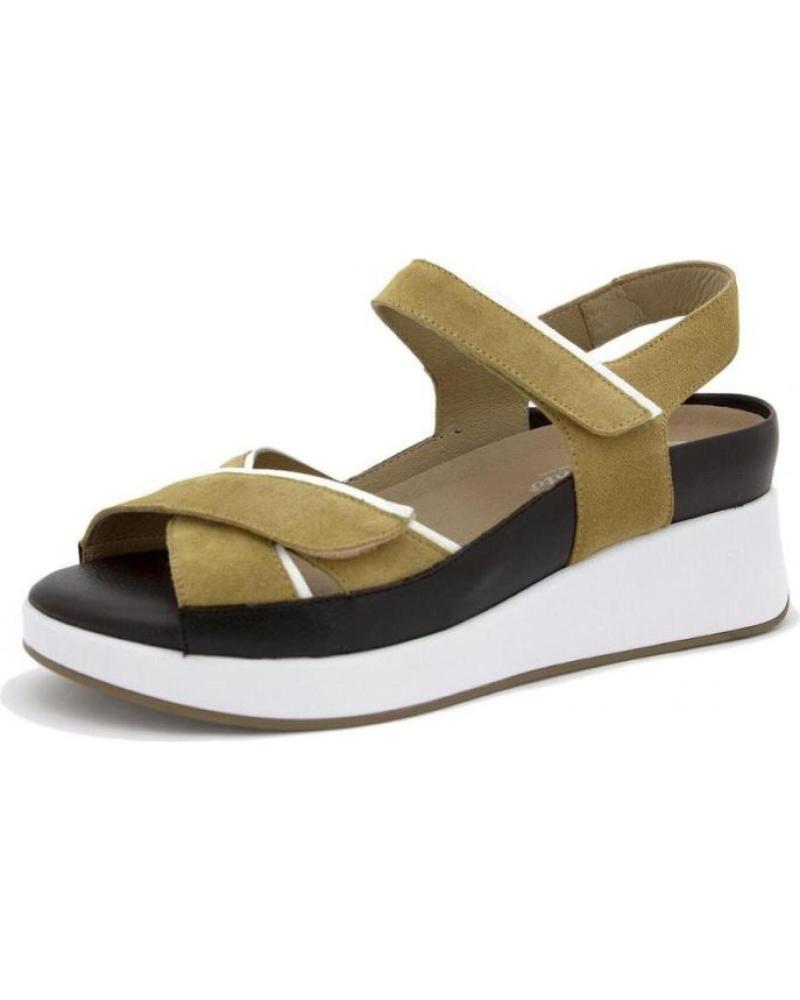 PIESANTO PIESANTO SANDALIA CON CIERRE DE VELCRO Y CUNA DE 5 CM MARRóN