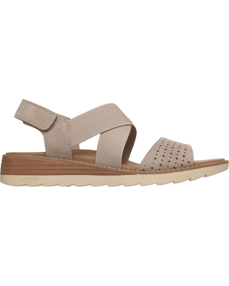 SKECHERS SANDALIA BOBS ARCH FIT OASIS TAUPE