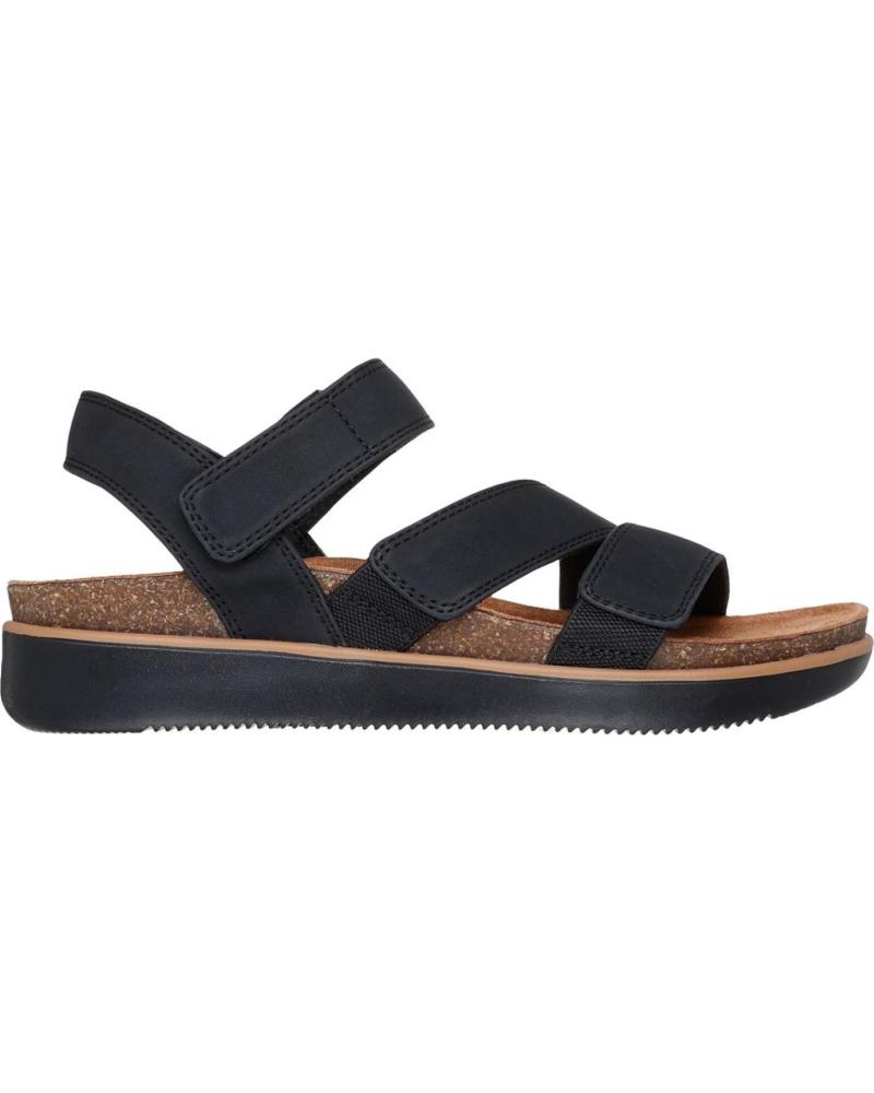 SKECHERS SANDALIA SKECHERS LIFTED COMFORT CON TIRAS AJUSTABLES NEGRO