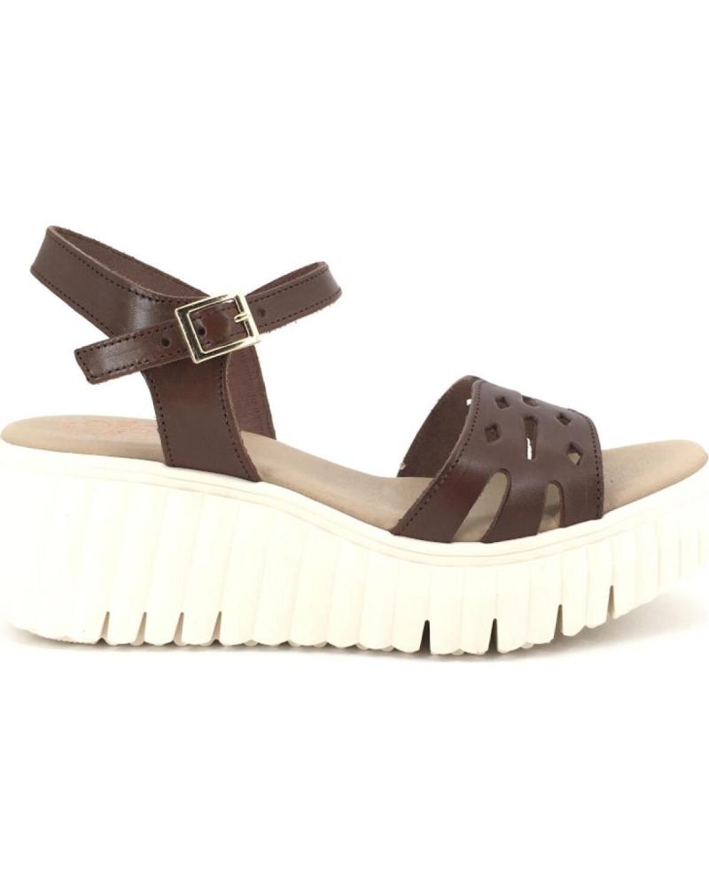 PORRONET SANDALIA PORRONET POROM 14973 CON PLATAFORMA MARRóN