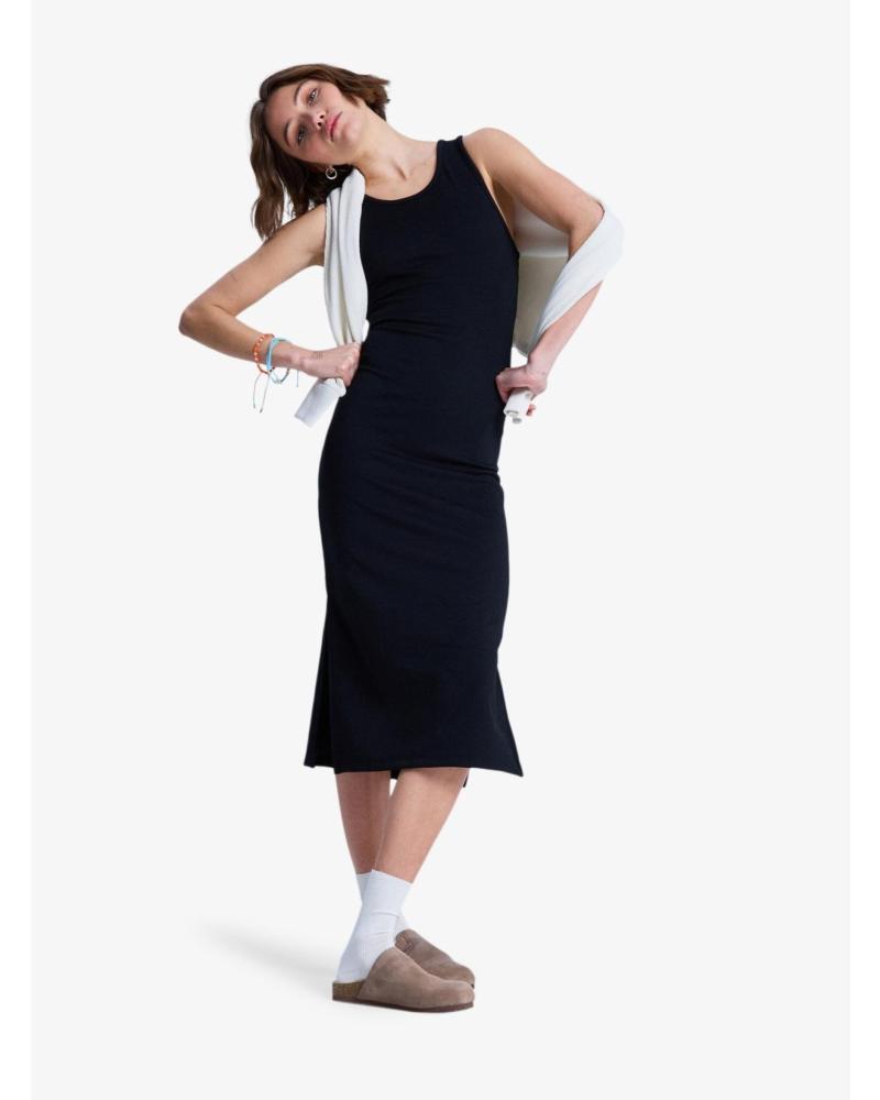 ROXY VESTIDO MIDI SIN MANGAS ROXY NEGRO