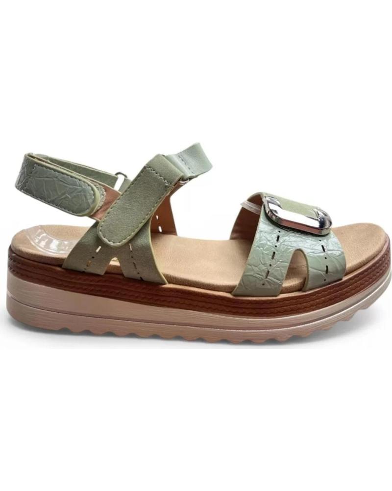 TIMBOS SANDALIA PLATAFORMA TIMBOS 132622 CON HEBILLA VERDE