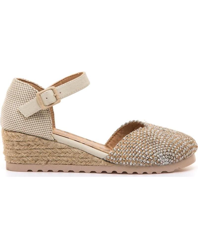 MTNG SANDALIA CUÑA MTNG 40037 ACABADO METALIZADO METáLICO