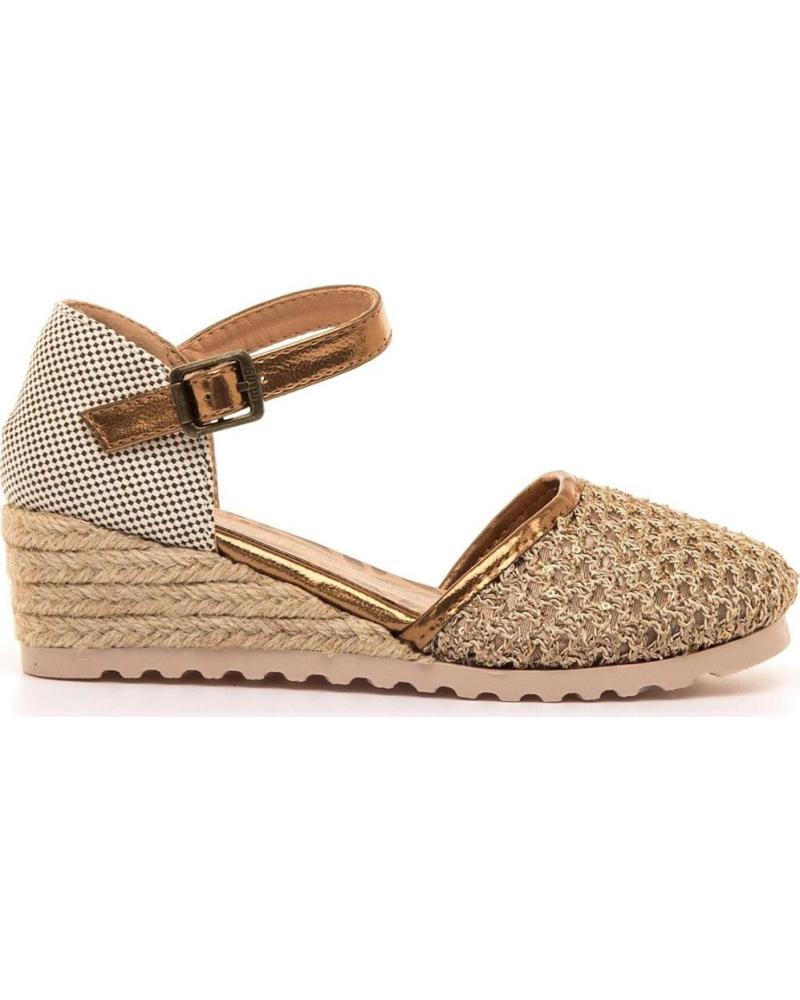 MTNG SANDALIA CUÑA MTNG 40039 TRENZADA CON CIERRE DE HEBILLA MARRóN