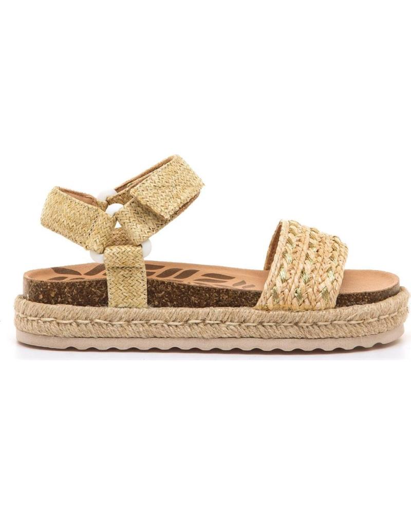 MTNG SANDALIA PLATAFORMA TRENZADA 40031 BEIGE