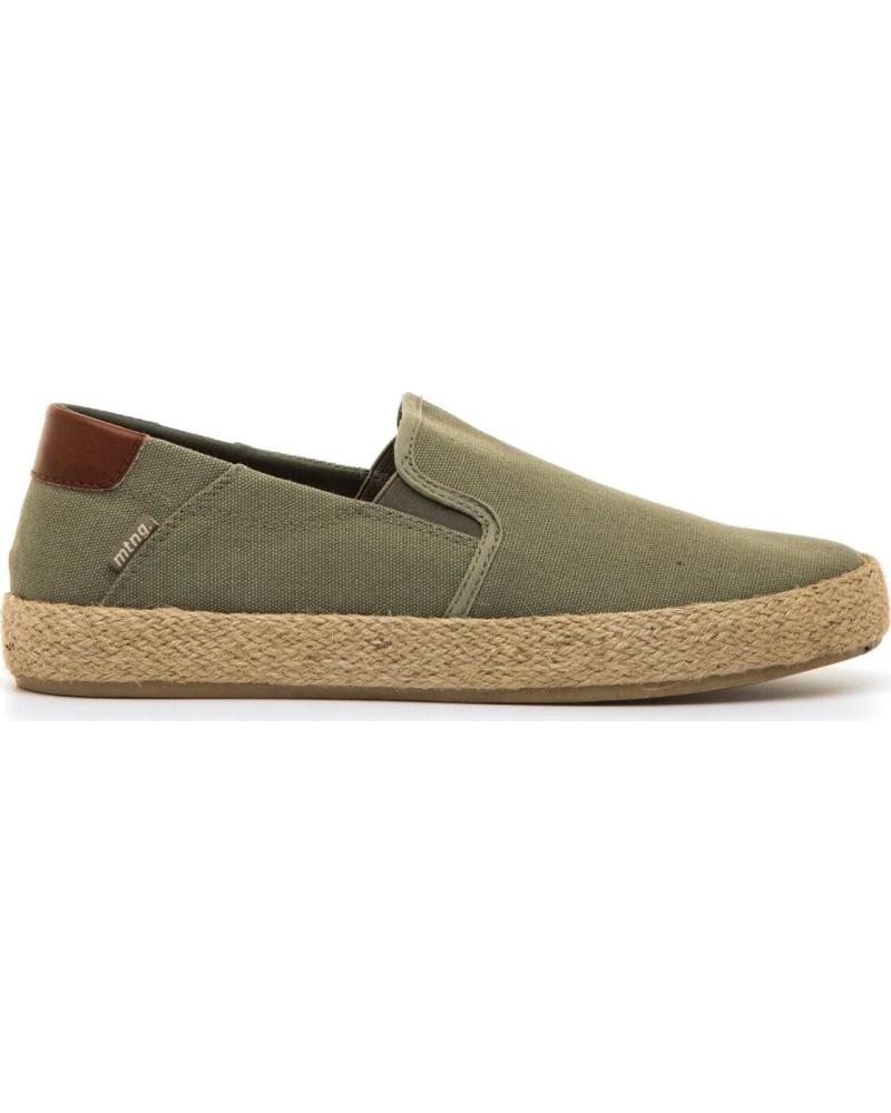MTNG ZAPATILLAS SLIP-ON CASUALES CON SUELA DE YUTE VERDE