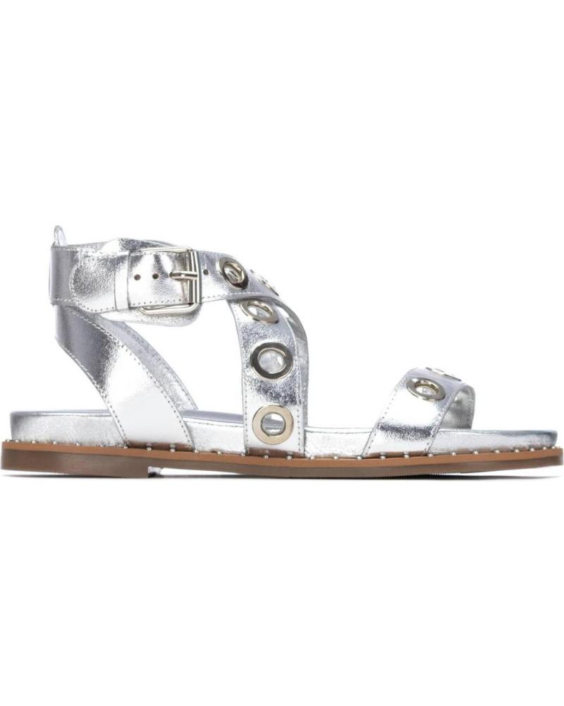 CARMELA SANDALIA CARMELA 162389 ESTILO ROMANO CON OJALES PLATA
