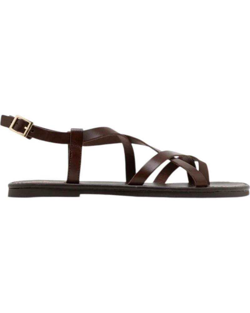 PORRONET SANDALIA PLANA DE TIRAS CRUZADAS PORRONET 3206 MARRON