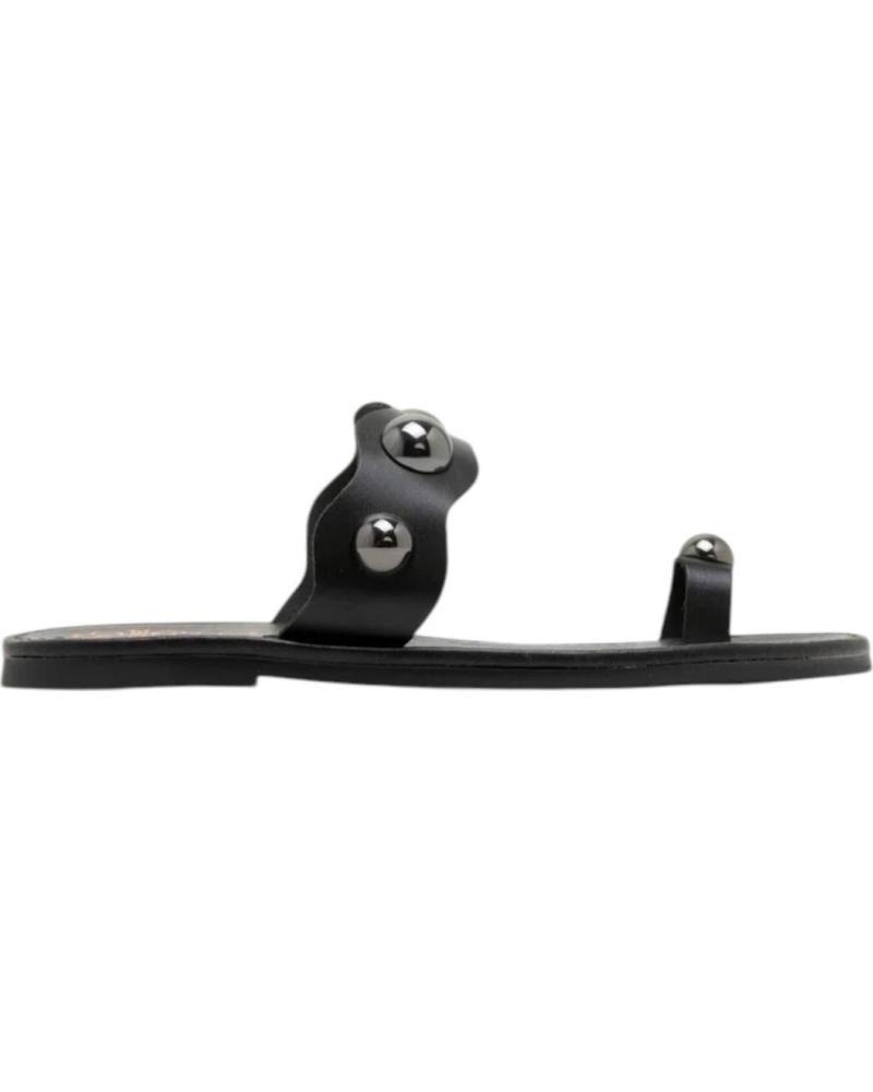 PORRONET SANDALIAS PLANAS CON TACHUELAS MODELO 3214 NEGRO