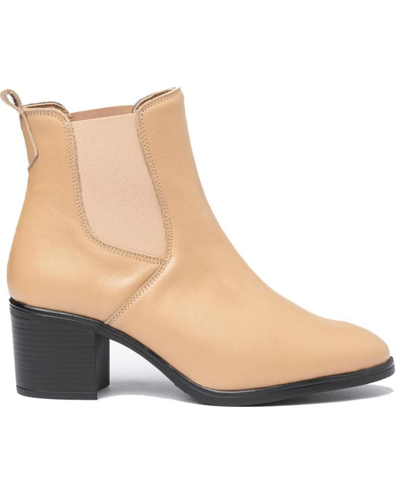 Botines de Mujer EVA MAÑAS BOTIN PIEL 1303 ARENA