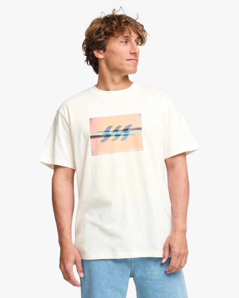 BILLABONG CAMISETA 24A521622 CON ESTAMPADO GRÁFICO BEIG CLARO