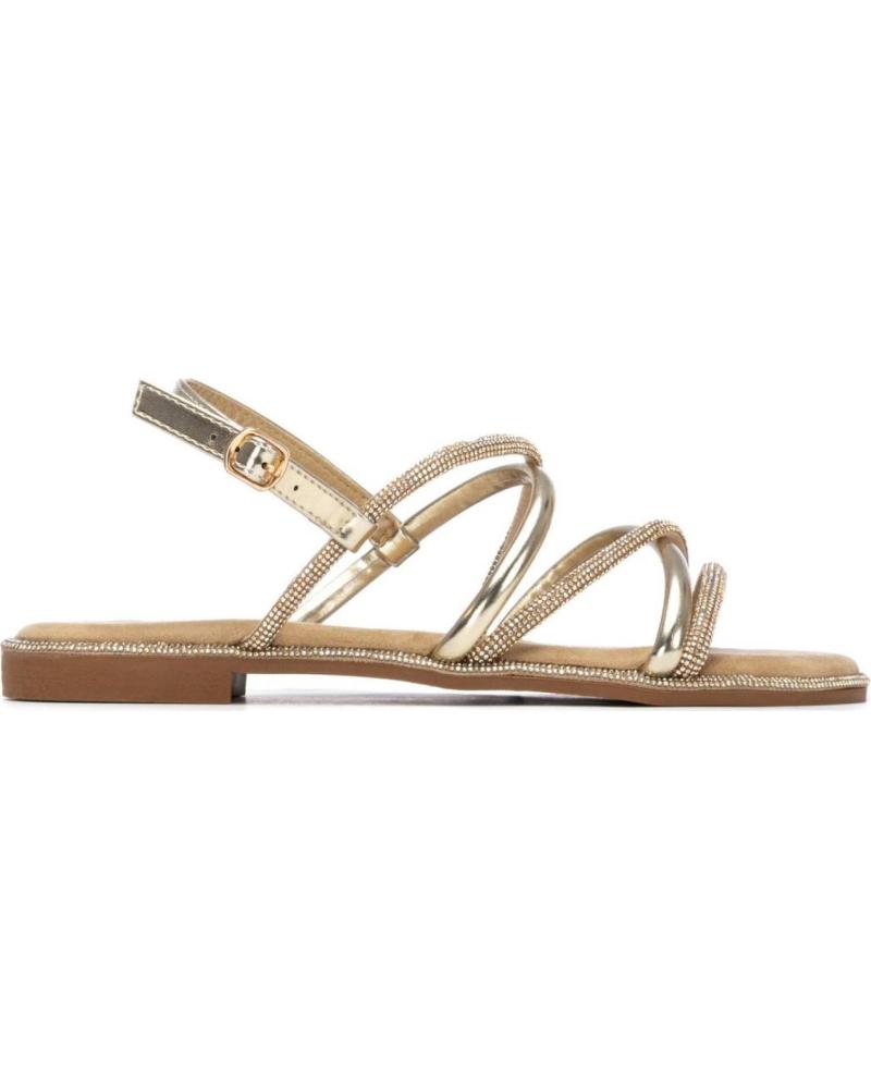 XTI SANDALIA PLANA DE TIRAS CRUZADAS 145106 ORO