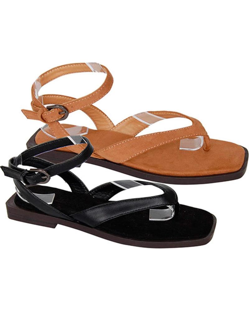 BUBBLE BOBBLE SANDALIAS PLANAS ESCLAVAS BUBBLE BOBBLE M2688 NEGRO