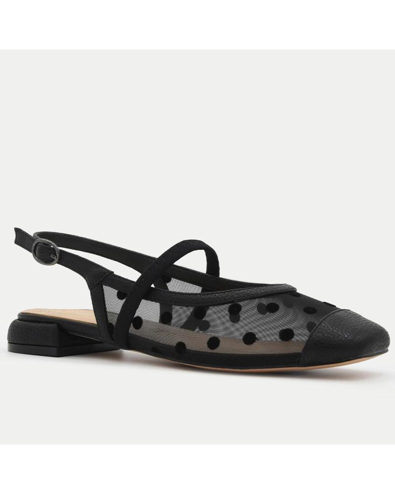 AZAREY BAILARINA DESTALONADA CON TUL Y LUNARES 578L354-57 NEGRO