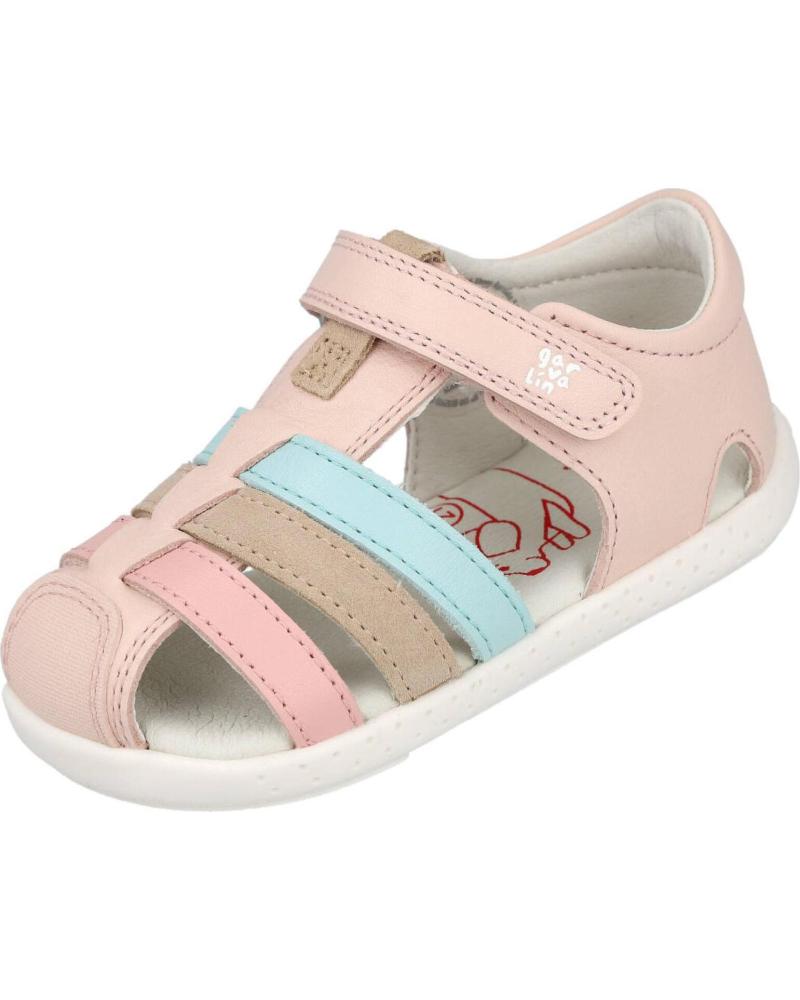 GARVALIN SANDALIAS BAREFOOT 262325-C779 ROSA- MULTICOLOR
