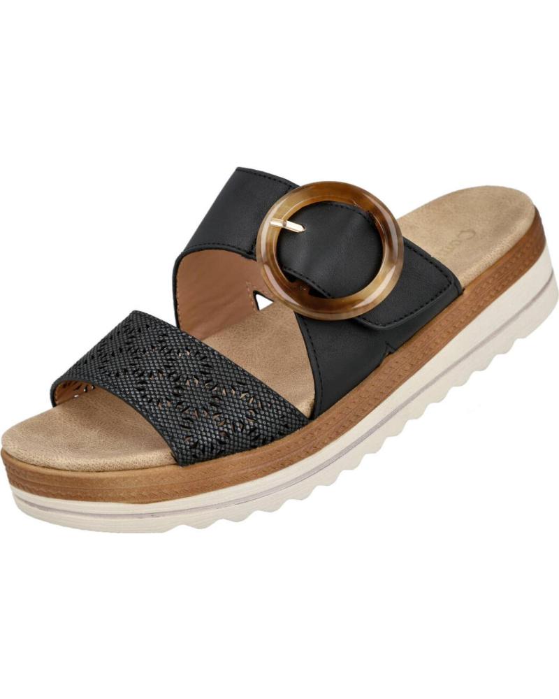 PINKDESERT SANDALIAS DESTALONADAS HEBILLA BL2609-1 NEGRO