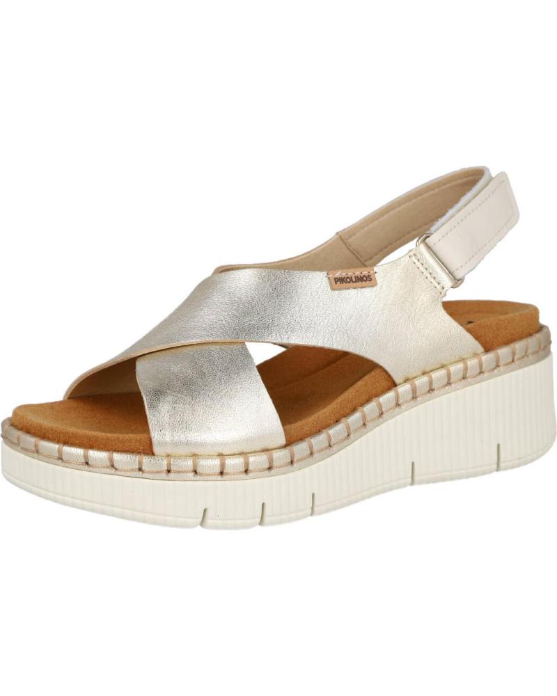 PIKOLINOS SANDALIAS DE CUÑA GOMERA W0K-0606CLC1 ORO