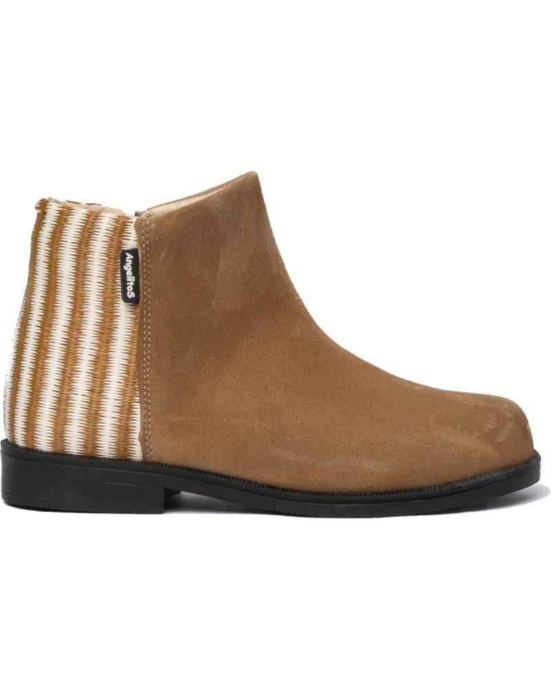 Botines de Niña ANGELITOS BOTA SPORT PIEL 752 TAUPE