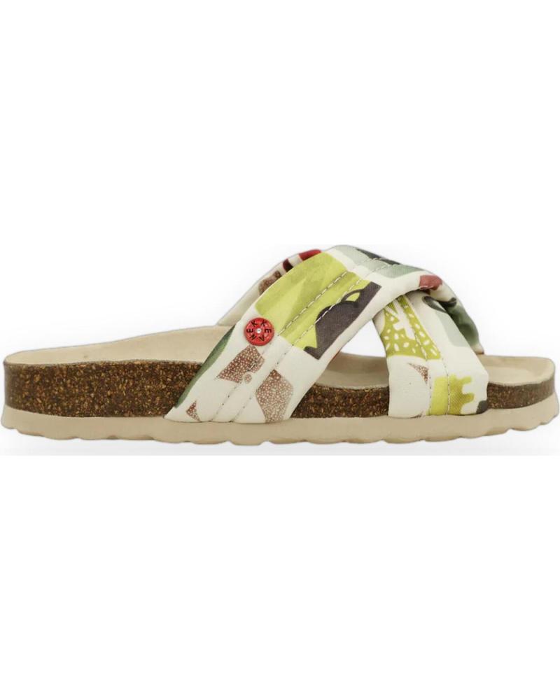 ANEKKE SANDALIAS VITORIA-2 CON TIRAS CRUZADAS ESTAMPADAS MULTICOLOR