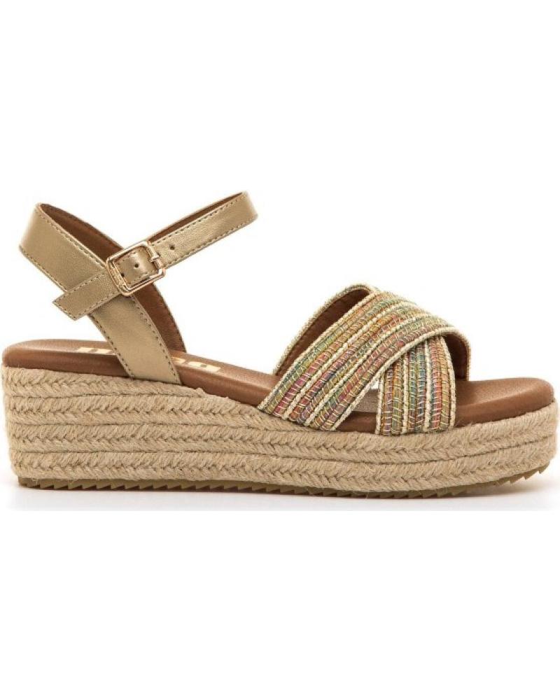 MTNG SANDALIA LITA 62744 CON PLATAFORMA DE ESPARTO BEIGE
