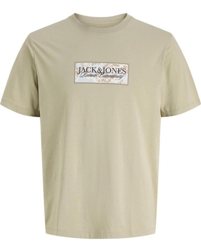 JACK AND JONES CAMISETA JACK & JONES JORMONTAUK CON LOGO FRONTAL VERDE
