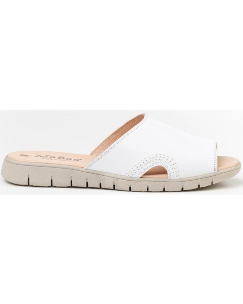 Sandalias de Hombre MAÑAS SANDALIA PALA PIEL 2083 BLANCO