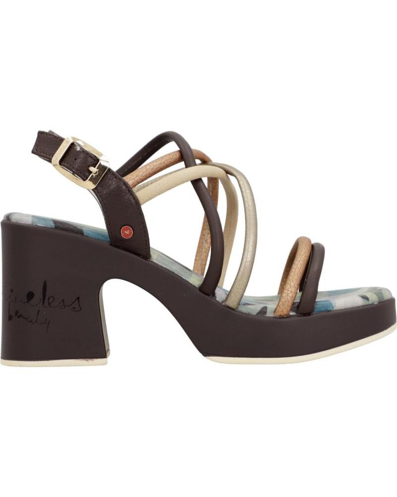 ANEKKE ANEKKE BARCELONA 423 SANDALIA CON TACÓN BLOQUE BROWN