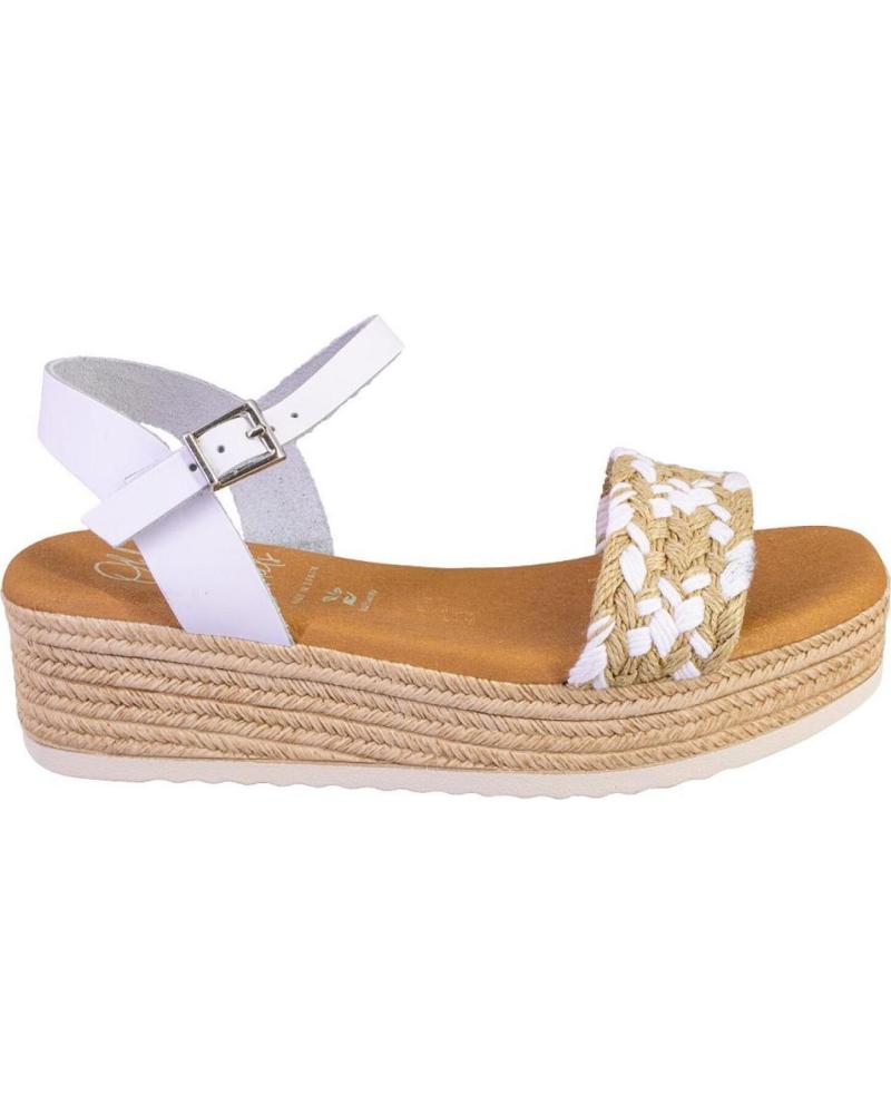 OH MY SANDALS SANDALIAS PLATAFORMA CON DETALLE TRENZADO 6013-2511 BLANCO
