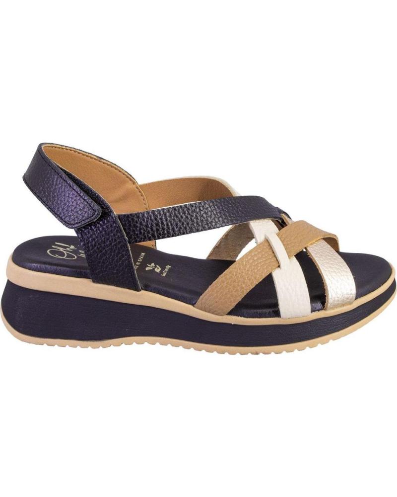 OH MY SANDALS SANDALIA OH MY SANDALS 5952-2526 PIEL COMBINADA NEGRO