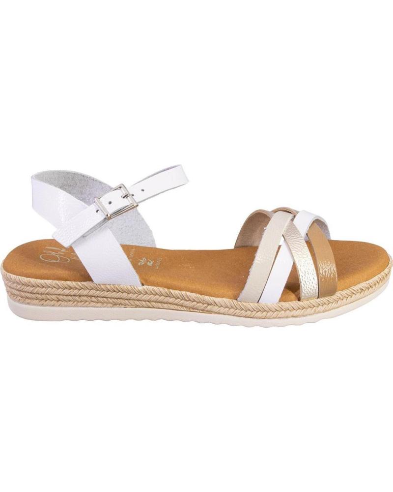 OH MY SANDALS SANDALIAS 6010-2459 CON TIRAS CRUZADAS BLANCO
