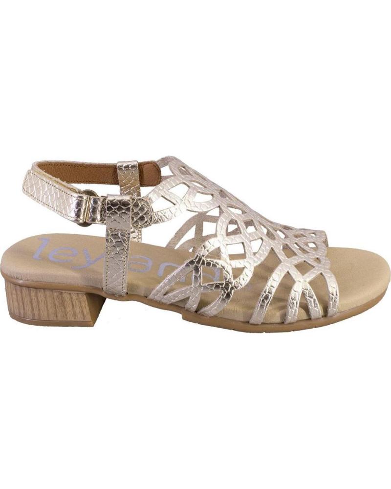 SUAVE SANDALIAS 5609 CON DISEÑO ENTRELAZADO PLATINO