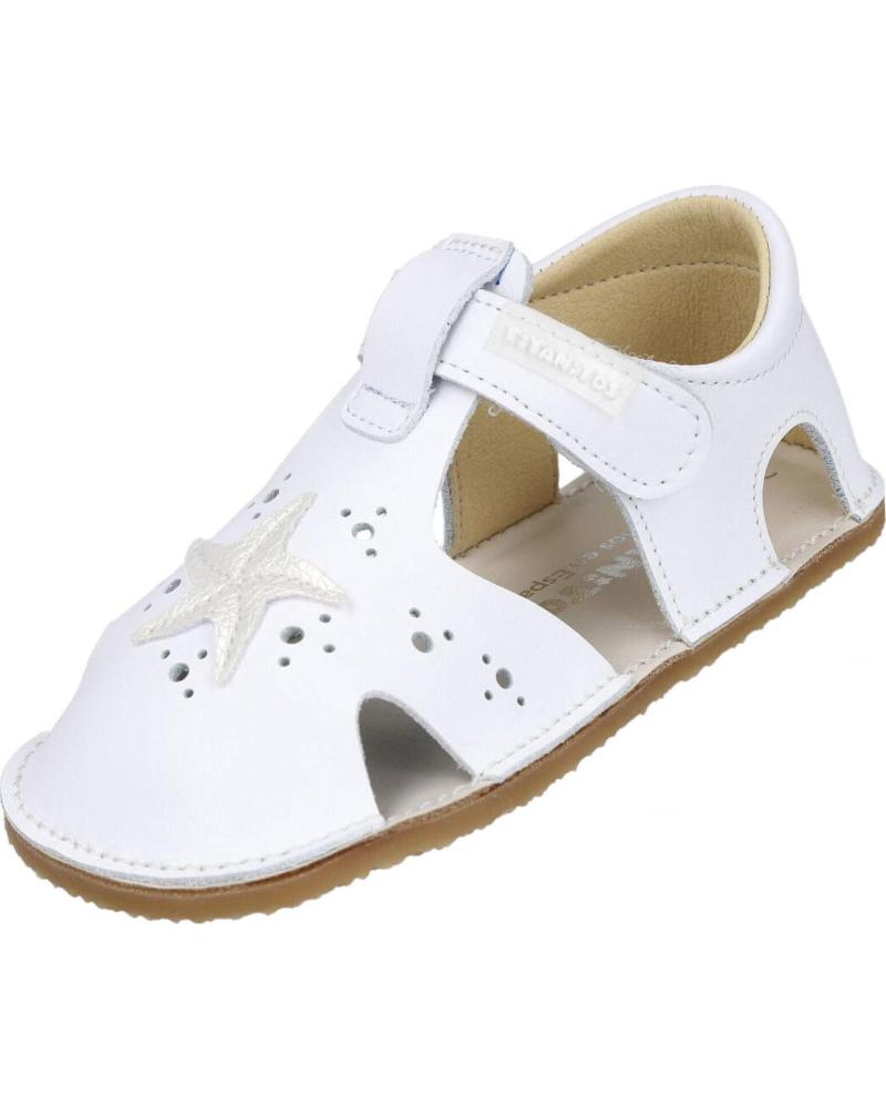 TITANITOS SANDALIAS BAREFOOT L560-ESTRELLA TITANITOS BLANCO
