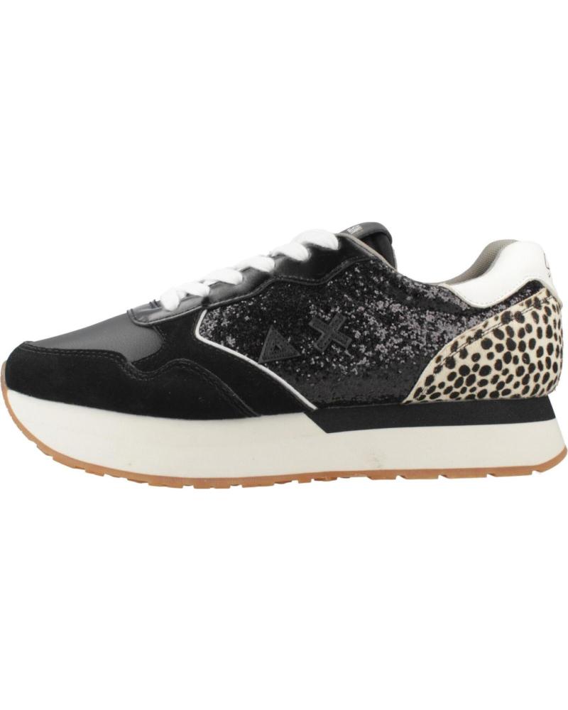 SUN68 ZAPATILLAS SUN68 KELLY ANIMAL CON DETALLE DE LEOPARDO S11 NERO