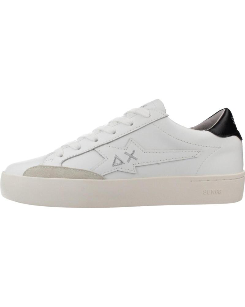 SUN68 ZAPATILLAS KATY EN PIEL S01 BIANCO