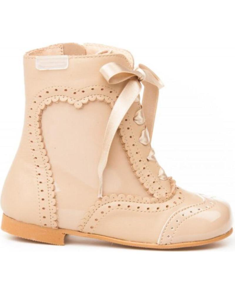 Botines de Niña ANGELITOS PASCUALONA PIEL 1000 CAMEL