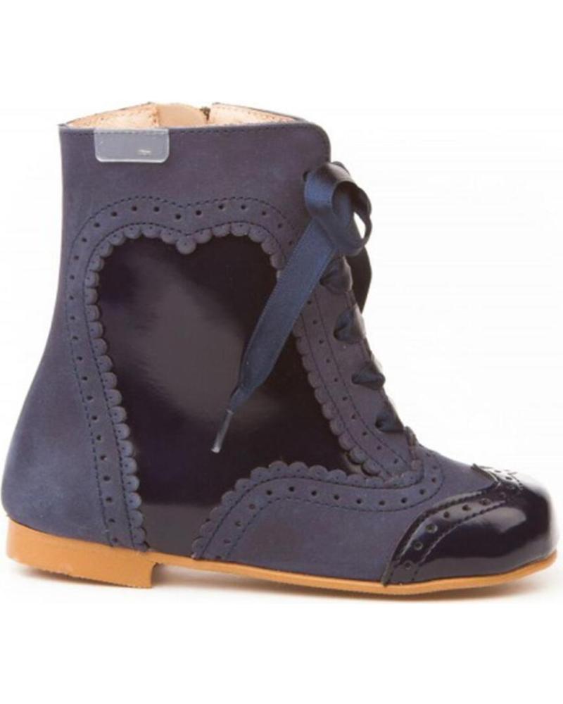Botines de Niña ANGELITOS PASCUALONA PIEL 1000 MARINO