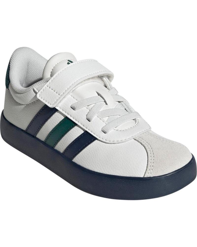 ADIDAS ZAPATILLAS COURT CON CIERRE DE VELCRO BLANCO