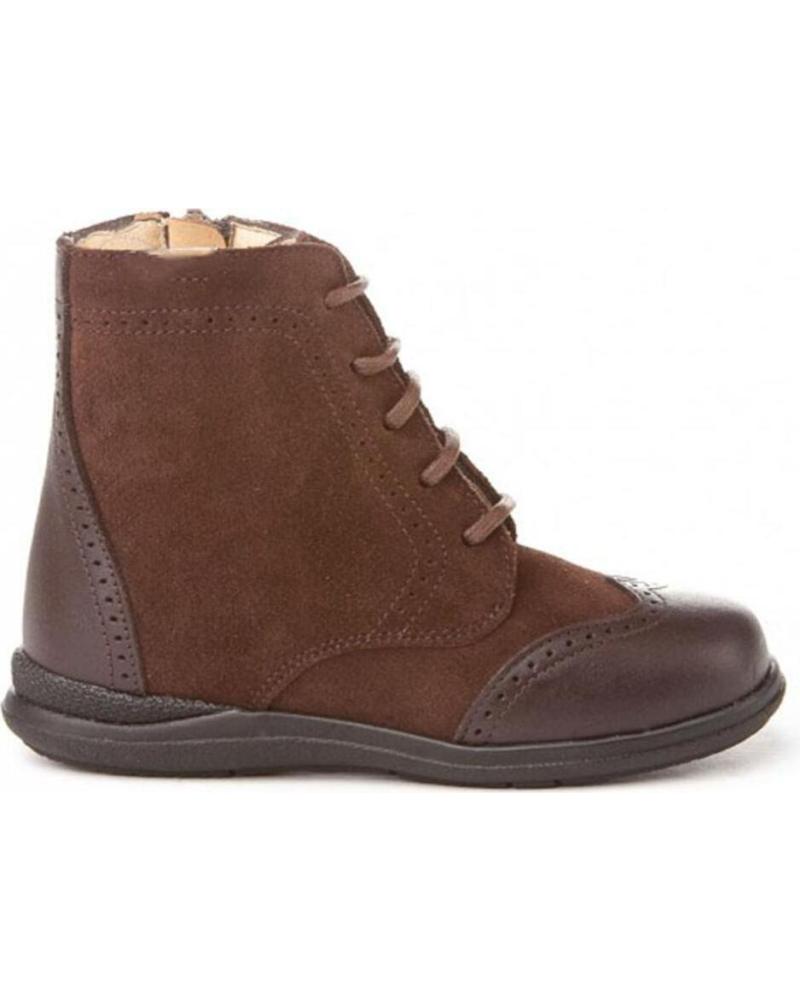 Botines de Niña ANGELITOS PASCUALONA PIEL 1003 CHOCOLATE