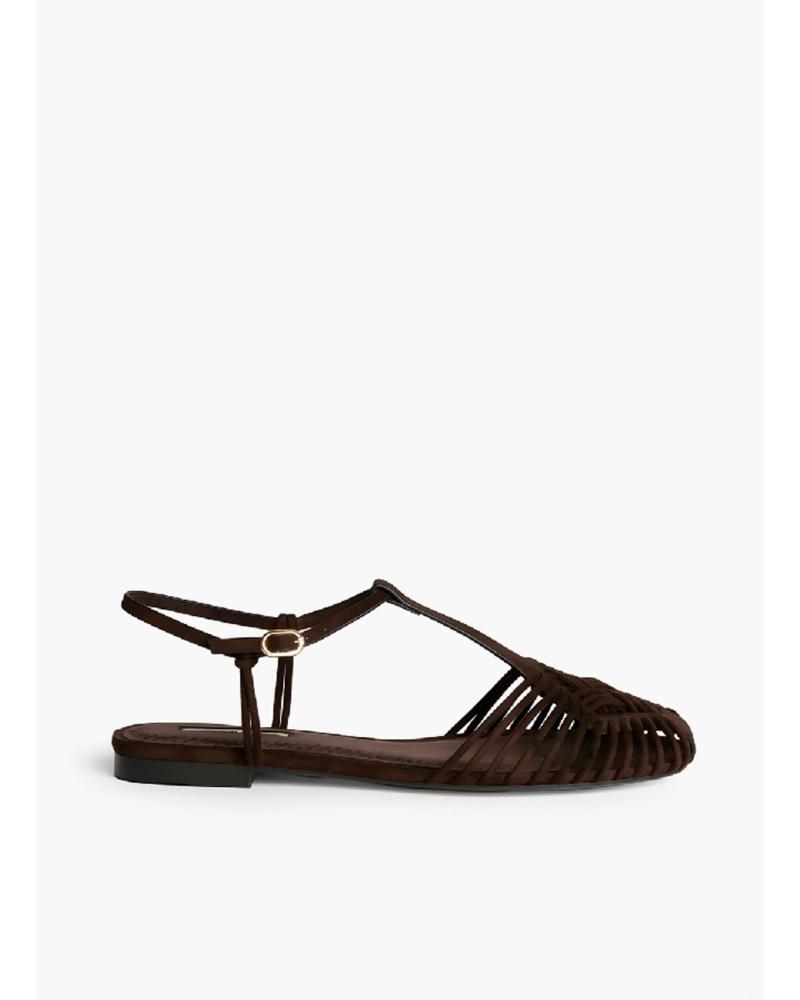 KESLEM SANDALIA HUARACHE TRENZADA M6396 MARRON