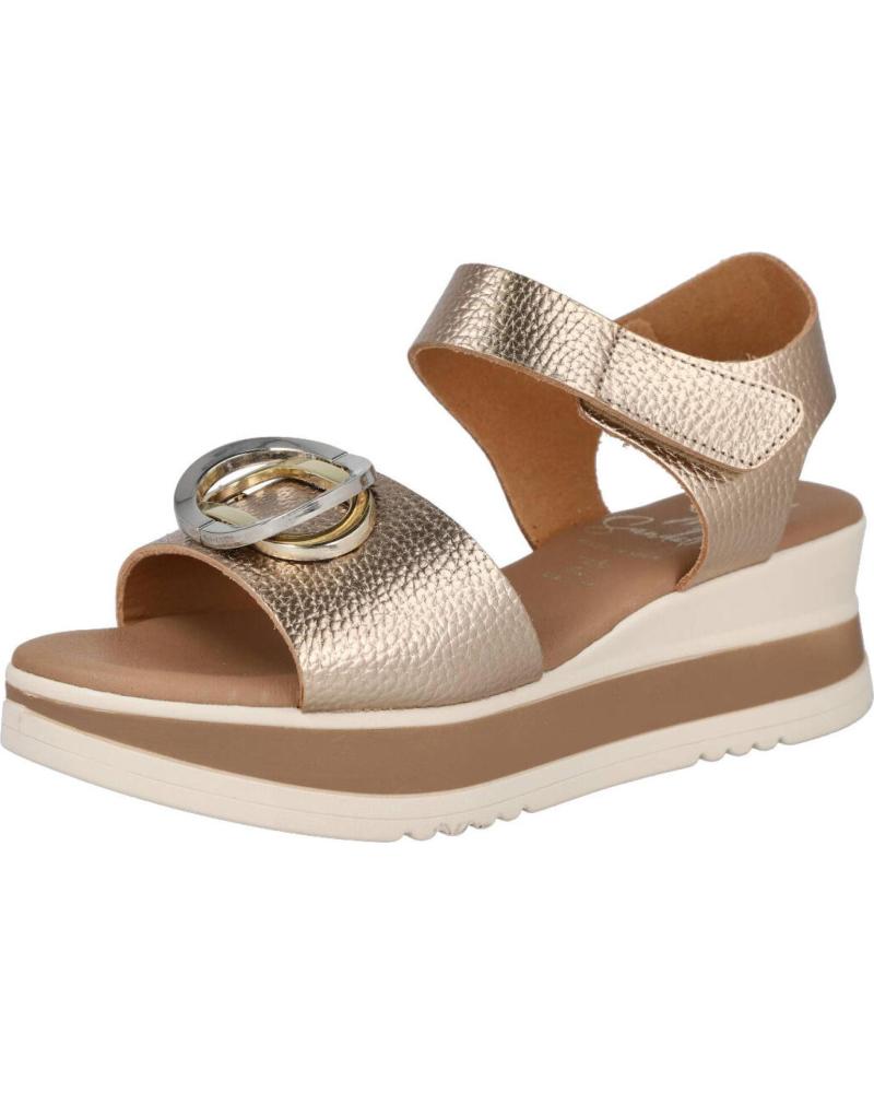 OH MY SANDALS SANDALIAS DE CUÑA 5974 CON ADORNO METÁLICO CAVA
