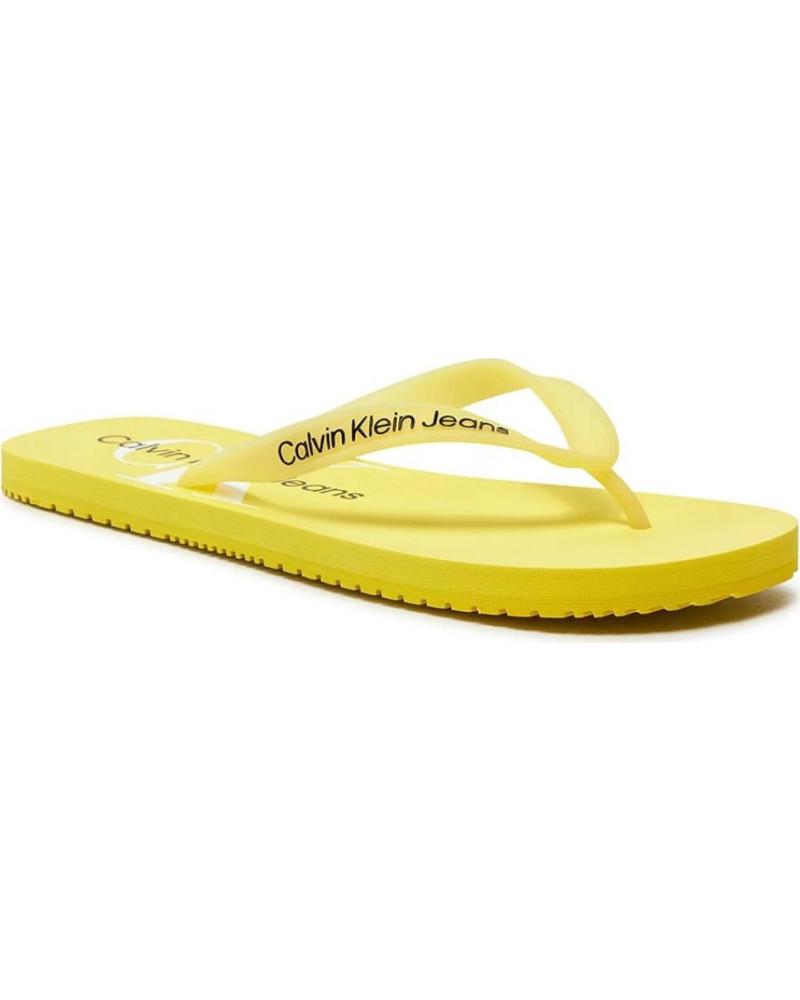 CALVIN KLEIN CHANCLAS CALVIN KLEIN CON LOGO AMARILLO