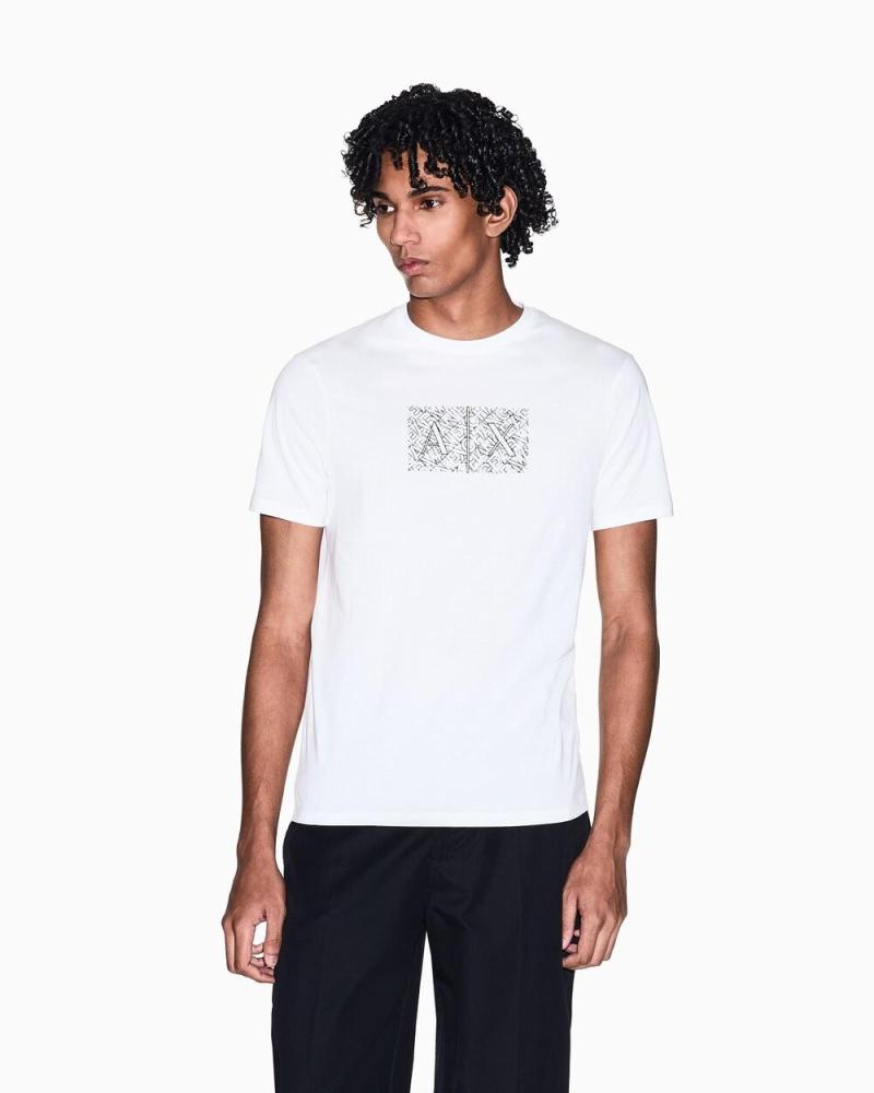 ARMANI EXCHANGE CAMISETA CON LOGO FRONTAL ARMANI EXCHANGE BLANCO