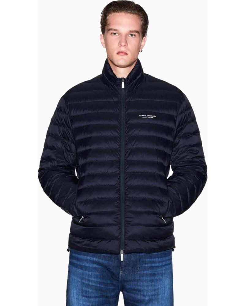 ARMANI EXCHANGE CHAQUETA ACOLCHADA CON CREMALLERA ARMANI EXCHANGE AZUL