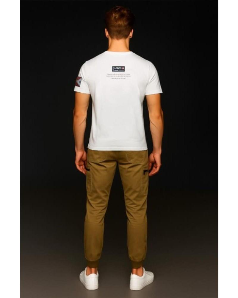 LASAL SHOP CAMISETA LASAL WORLD CON ESTAMPADO DE BRÚJULA BLANCO