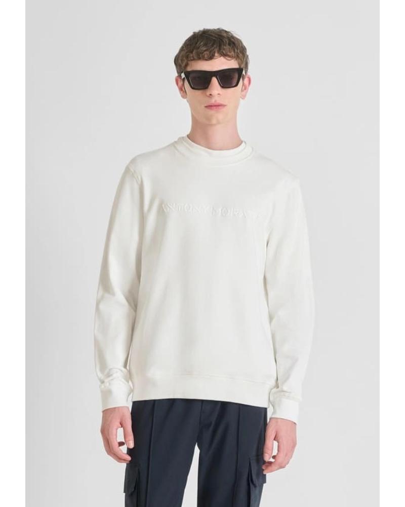 ANTONY MORATO ANTONY MORATO SUDADERA CREAM LOGO BLANCO