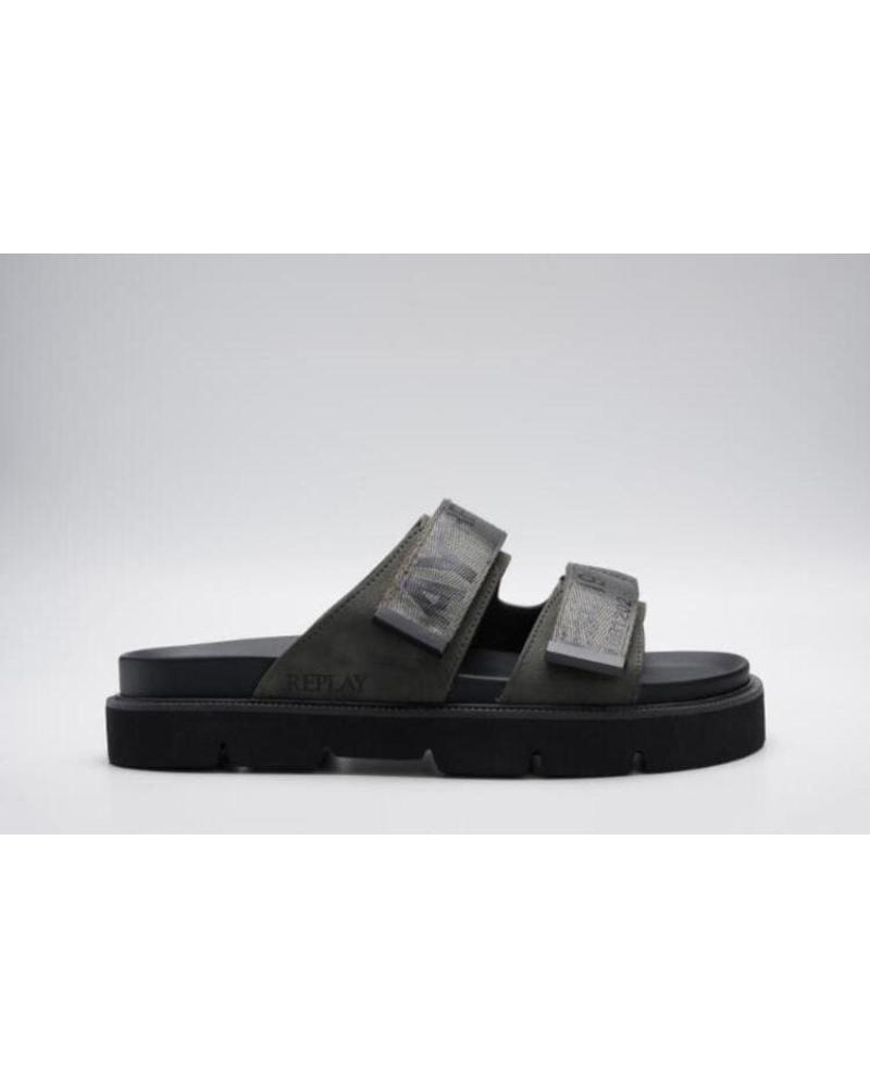 REPLAY SANDALIA HALLAN STRAP DOBLE TIRA GRIS