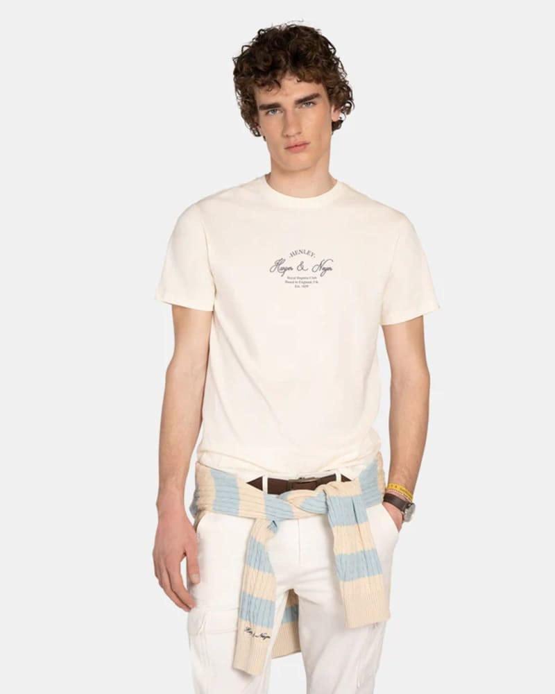 HARPER NEYER CAMISETA HARPER AND NEYER ROYAL LOGO BEIGE