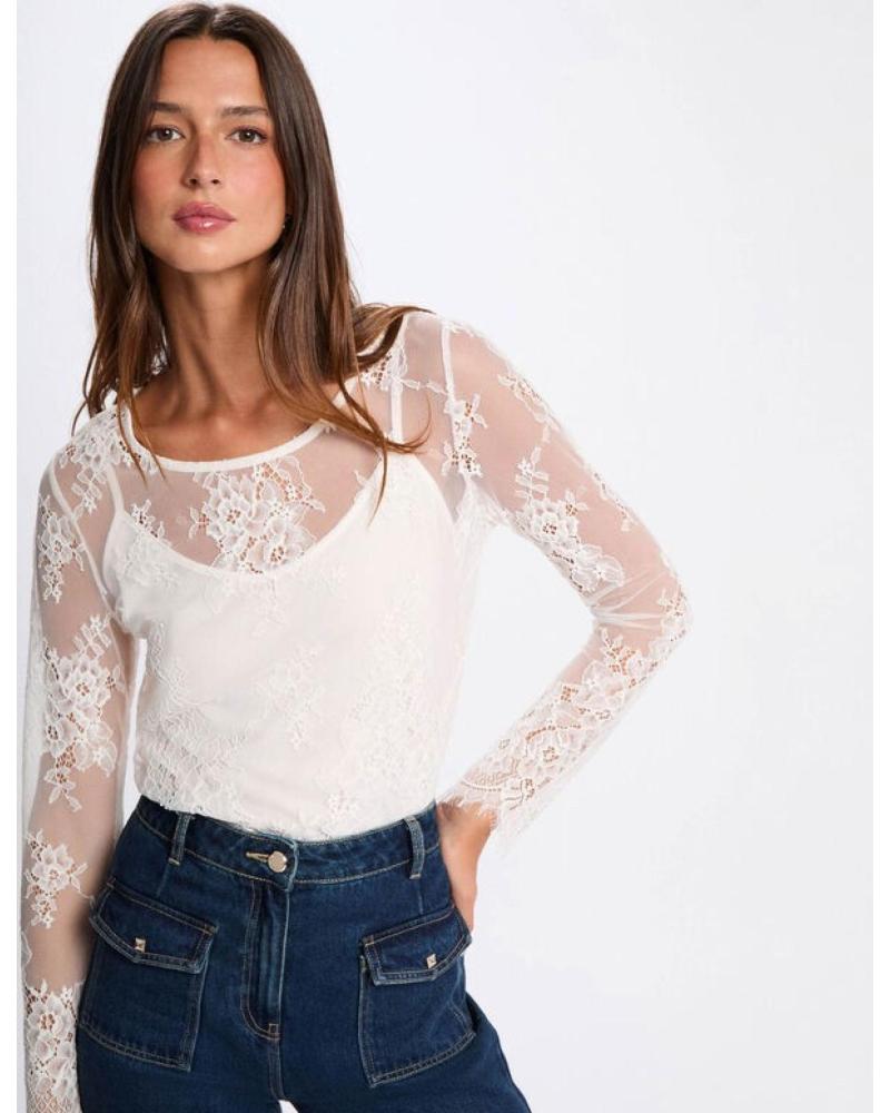 MORGAN CAMISETA TCITY DE ENCAJE VARIOS COLORES